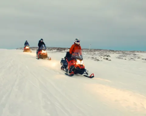 skoteråkare på Årefjället